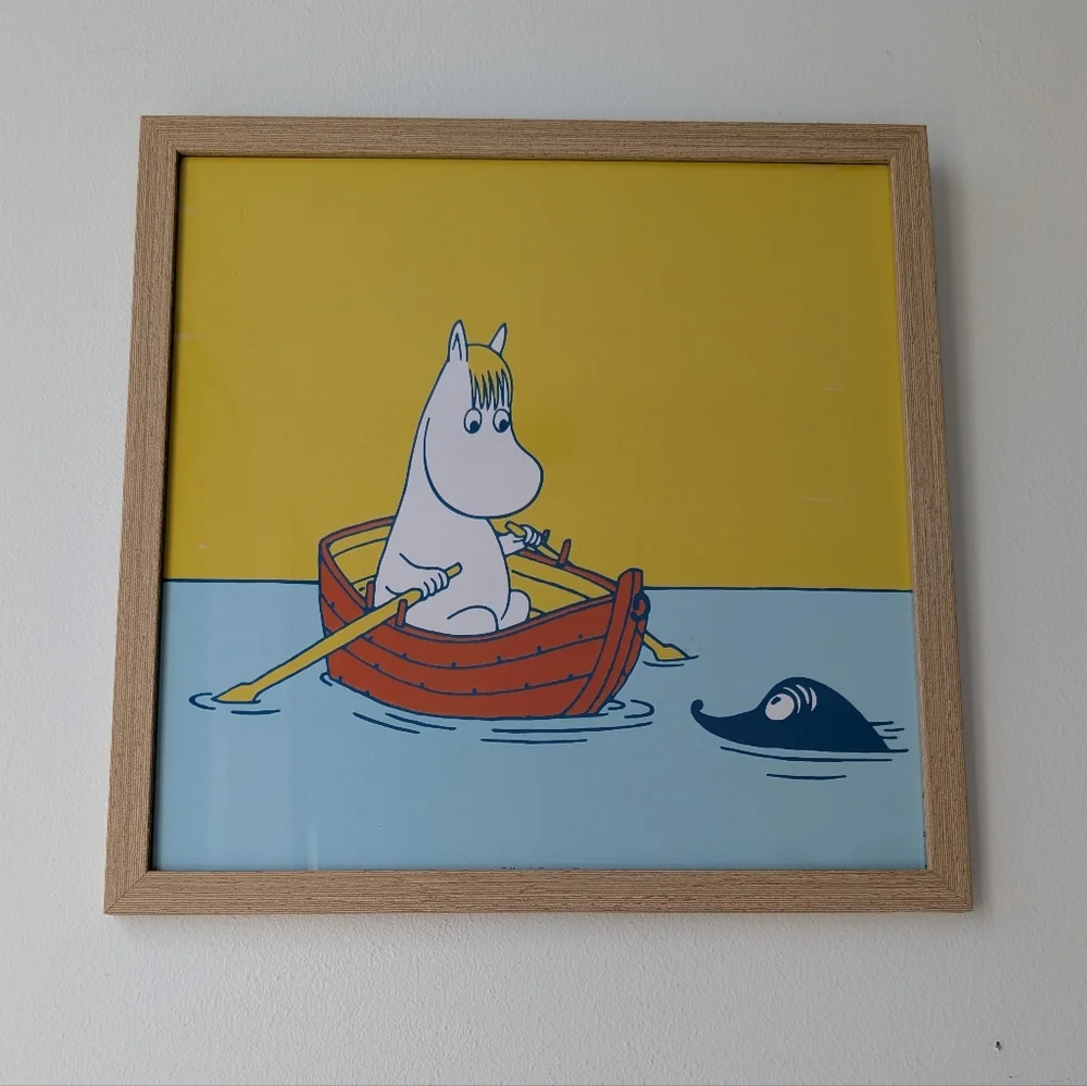 Snorkmaiden From Moomin Framed Wall Art, 25x25cm Wooden Frame Included - Picture 1 of 2